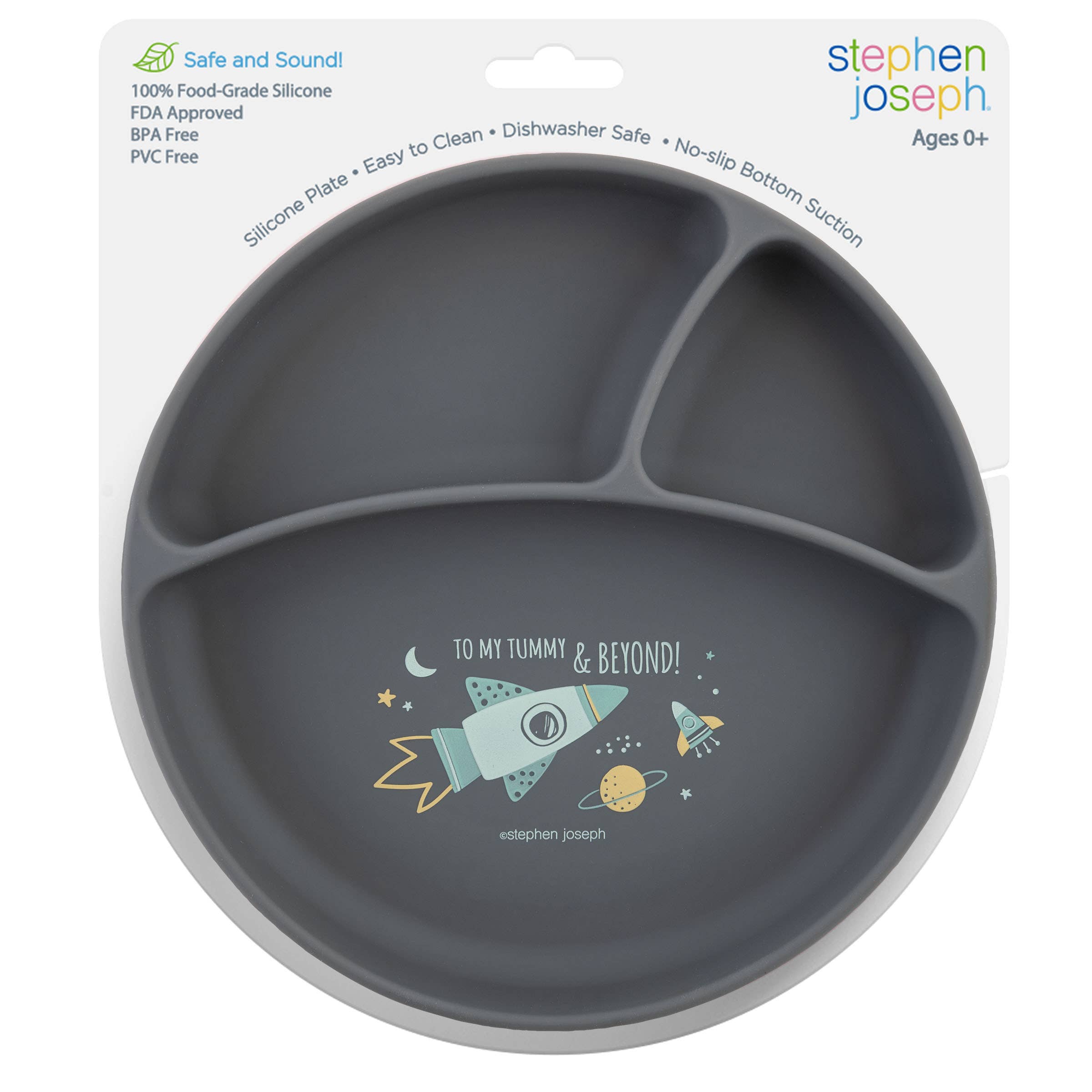 Stephen Joseph Gifts - Wholesale Dinner Plate - Kids & Baby - Suction Cup Silicone Plate7