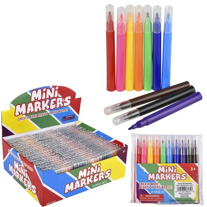 Mini Markers Back To School Kids Toys- Assorted and other Purchase Wholesale school. Free Returns & Net 60 Terms on Faire trending on Faire.