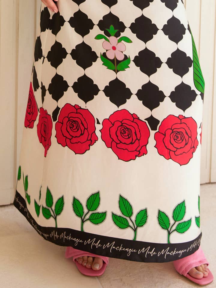 MACKENZIEMODE - Wholesale Dress – Women's - Rose Petals Maxi7