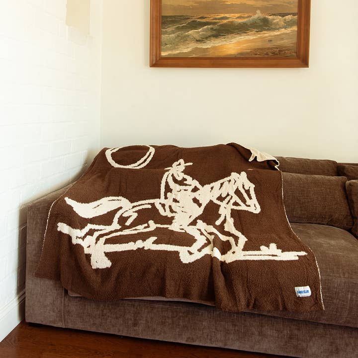 Sundream - Wholesale Throw Blanket - Drifter Plush Throw - Leather Brown3