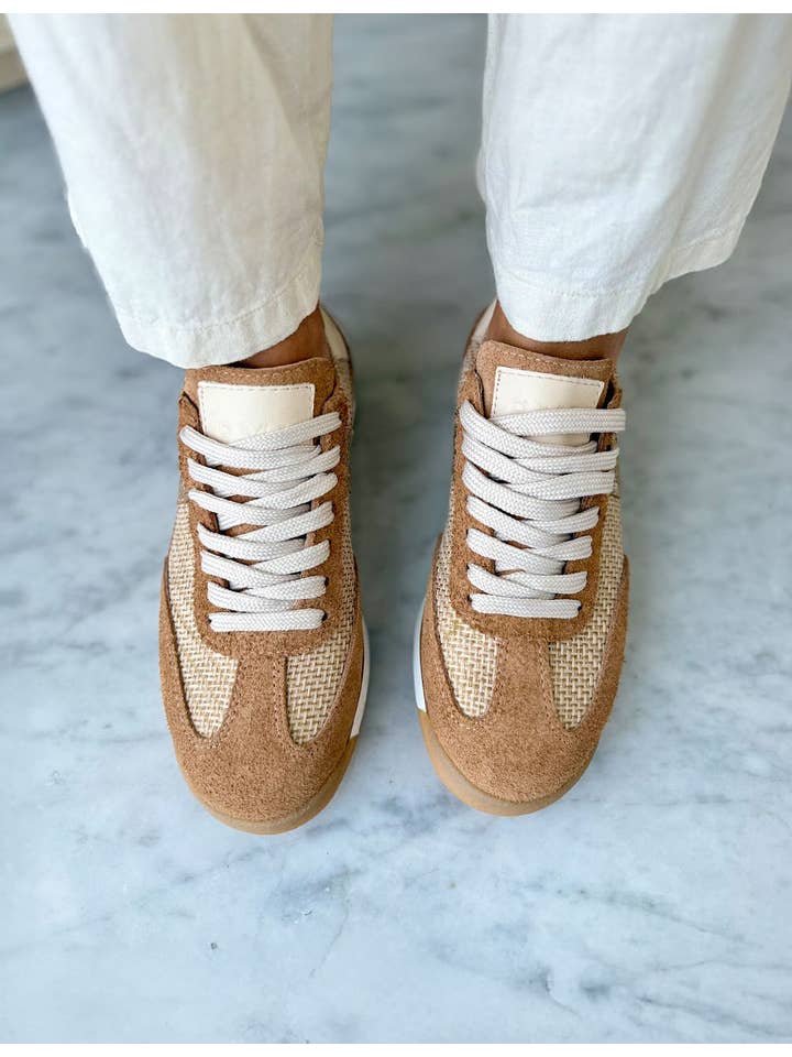 PMK SHOES - Vendita all'ingrosso Sneakers di tendenza - Donna - Poema - Cammello - Sneakers in Pelle di Mucca Fatte a Mano4