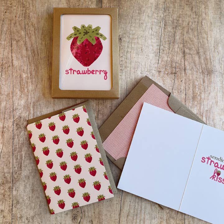 Jordgubbsplåster Litet Blandat Kortset (6-pack–A1) för wholesale av Slow Notes
