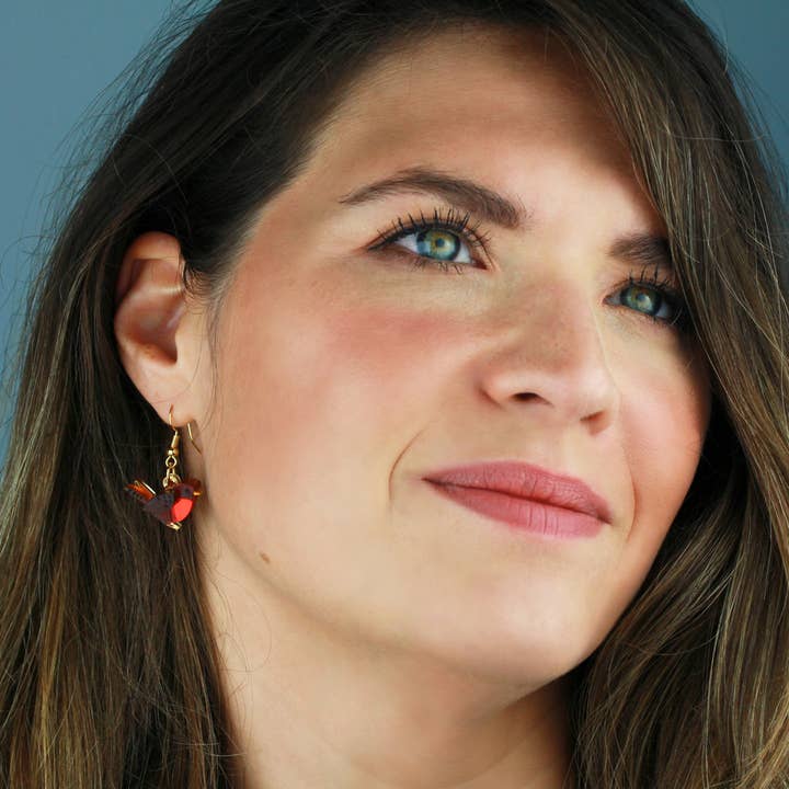 Tortoiseshell Robin Earrings for wholesale on Faire1