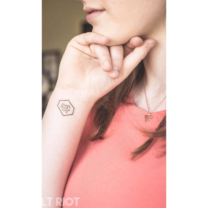 Pink Salt Riot - Wholesale Temporary Tattoo - Christian Temporary Tattoos Set - Created for Love3