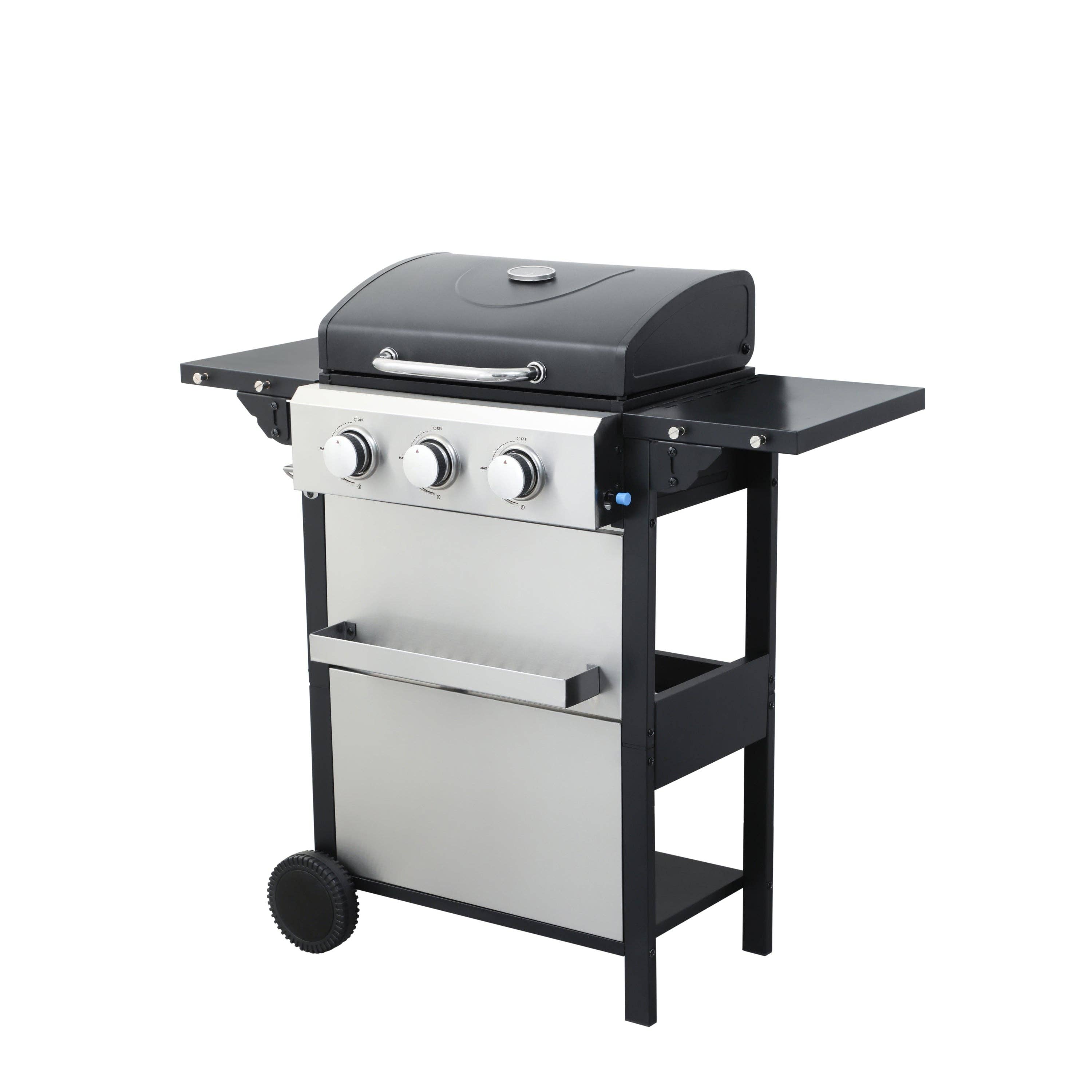 39F Inc. - Wholesale Outdoor Grill Tools - 3-Burner Propane Gas BBQ Grill – 25650BTU, Stainless Steel6