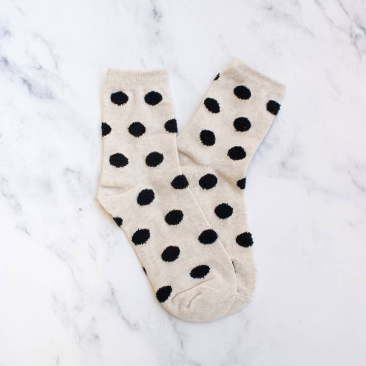 Tiepology - Wholesale Socks - Women's - Women's Polka Dots Puff Casual Socks