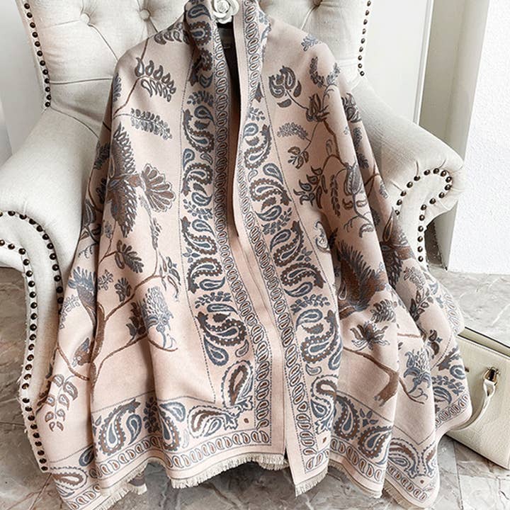 ACCITY - Wholesale Scarf - Women's - Printed Tassel Shawl Blanket Scarf for Office-Fall_CWASC01918