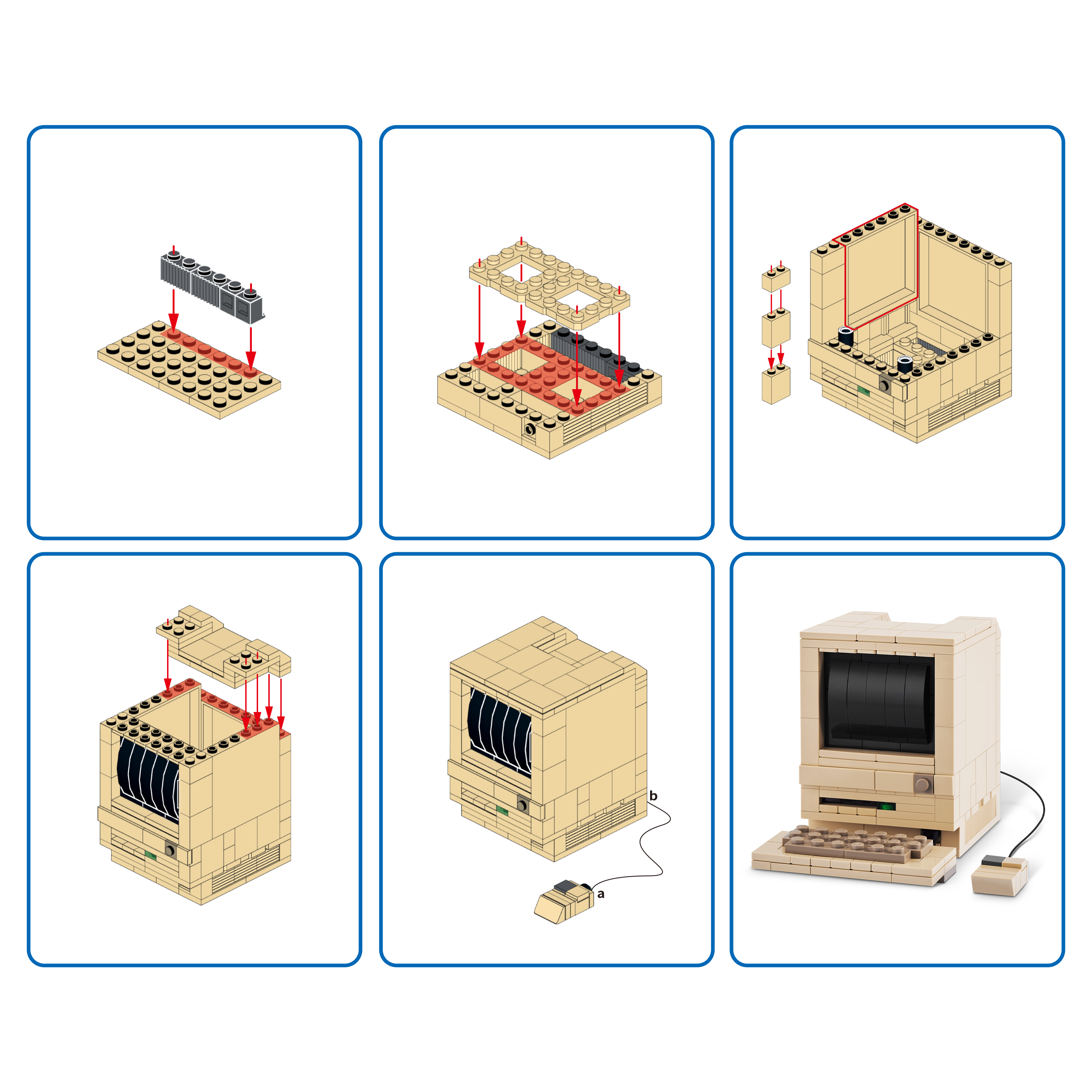 The Zoofy Group , LLC - Wholesale Build-a-Toy - Kids - ZURU MAX PREMIUM BRICKS RETRO CONSTRUCTION 15 PC PDQ5