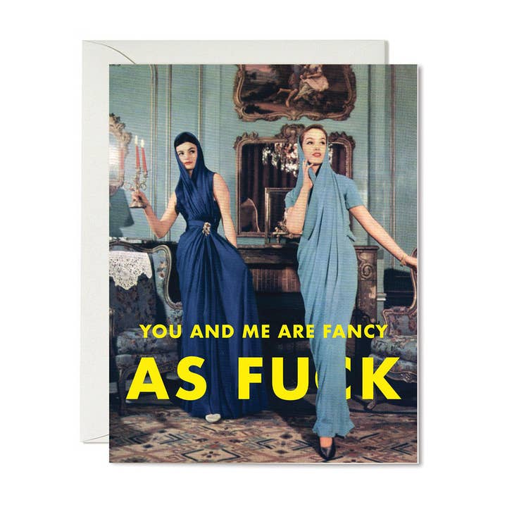 The Raccoon Society - Wholesale Love Card - Fancy as F*ck - Card