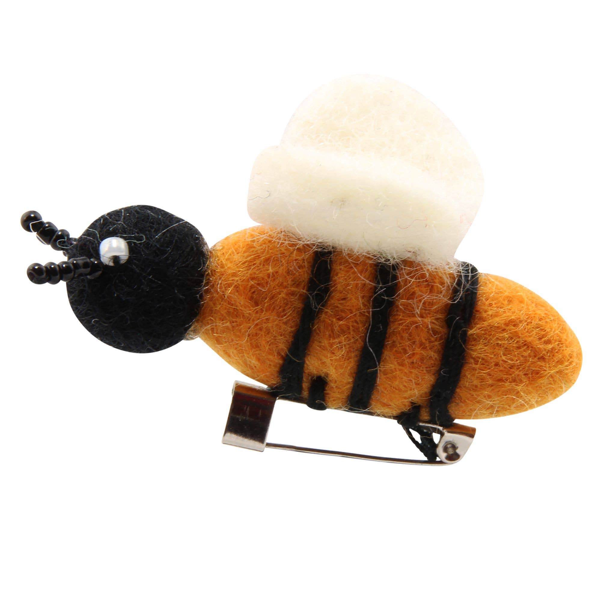 Tribal Trade GmbH - Wholesale Brooch - Brooch Pin Felt Bumblebee1