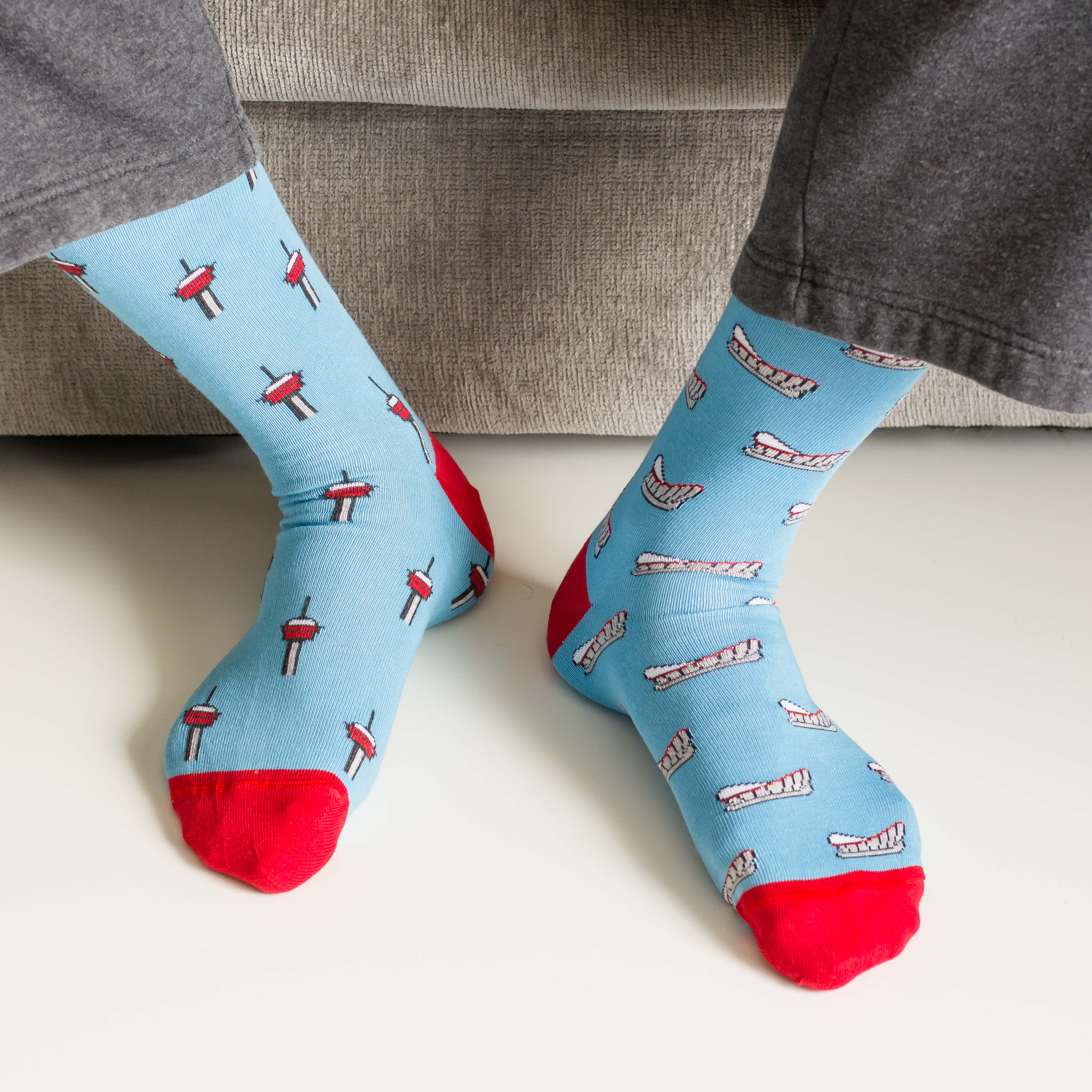 Friday Sock Co. - Wholesale Socks - Men's - Men’s Socks Calgary Tower & Saddledome Socks3