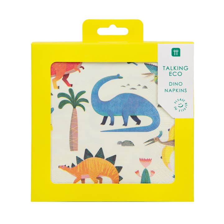 Serviettes en papier dinosaures | Serviettes de fête | pour la vente par Talking Tables USA