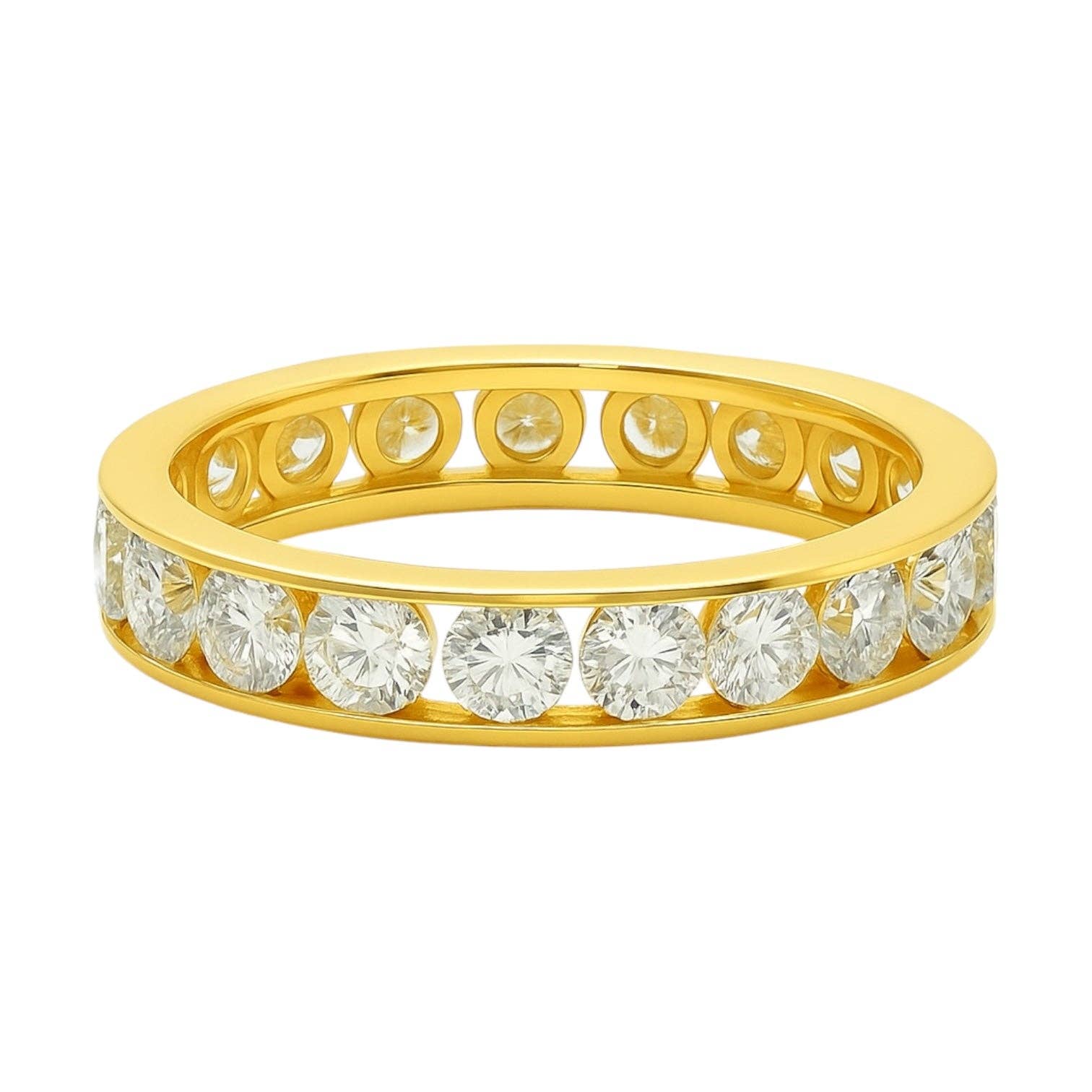Atlanta Jewelers Supply - Wholesale Multi-Stone Ring - Sterling Silver Moissanite 3.25CT Eternity Band1