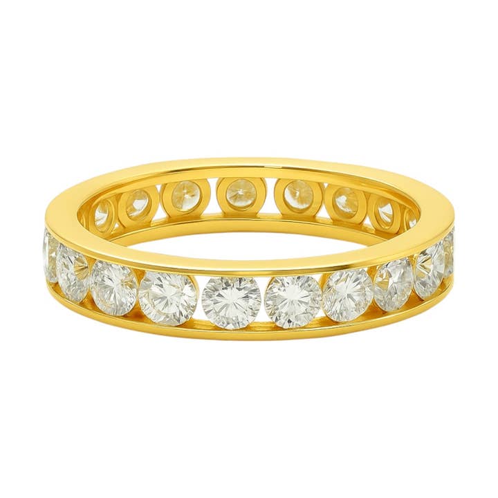 Atlanta Jewelers Supply - Wholesale Multi-Stone Ring - Sterling Silver Moissanite 3.25CT Eternity Band1