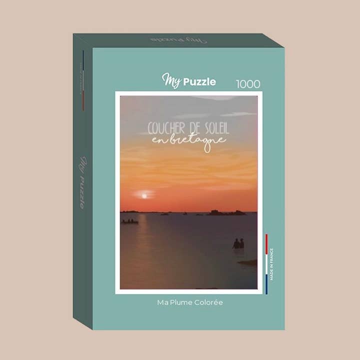 Puzzle Sonnenuntergang in der Bretagne für den Großhandel von Ma Plume Colorée