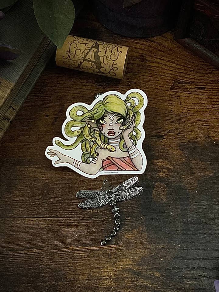 Pegatina Medusa | Hada/Hada | Fantasía | Halloween para venta al por mayor de Faeries of Glittering Glen