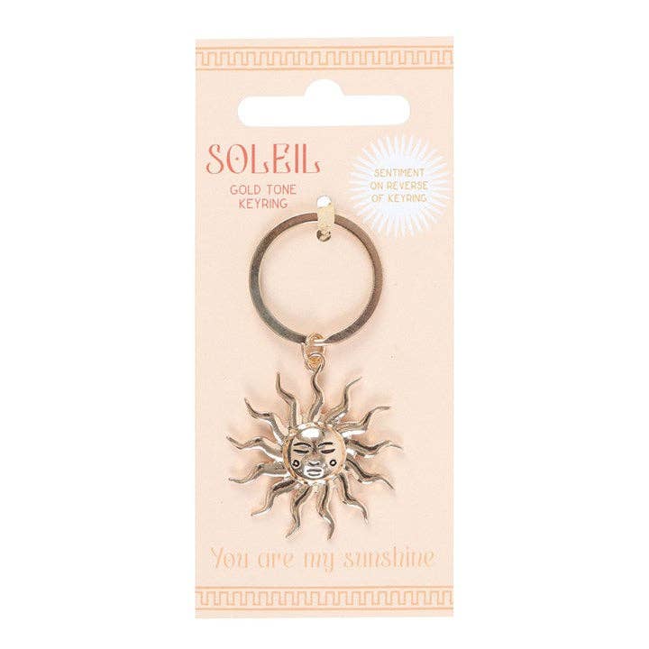 Something Different Wholesale - Wholesale Keychain - Women's - Gold Sun Keyring2