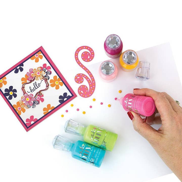 Tonic Studios - Venta al por mayor Material para manualidades - Nuvo - Gotas de purpurina - Lilac Whisper - 767n