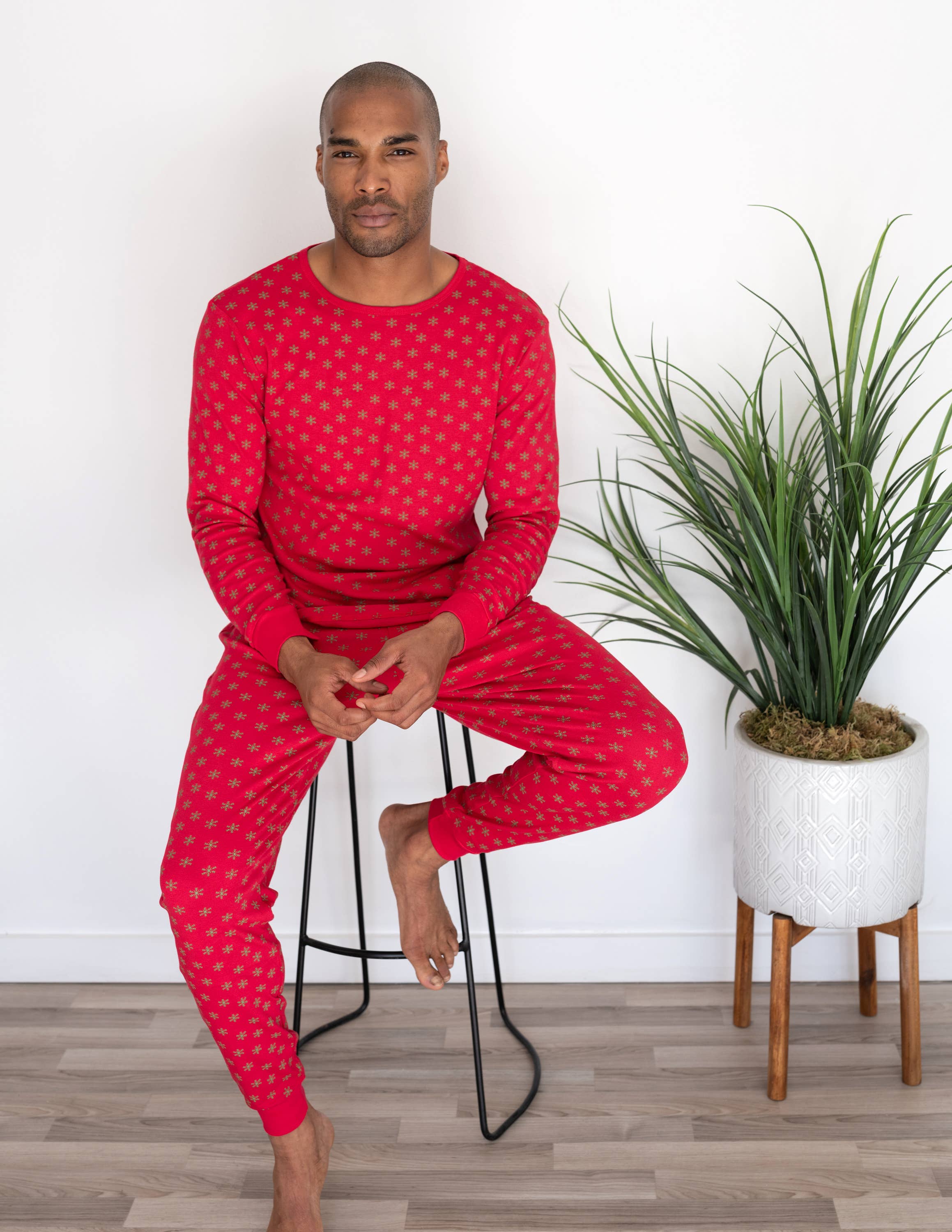 Leveret Pajamas - Wholesale Sleepwear Set - Men's - Mens Two Piece Cotton Pajamas Print13
