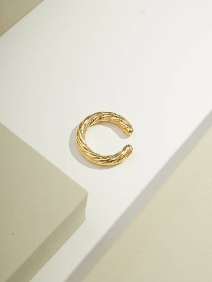 Placcato in Oro 14k Intrecciato | Finto Piercing | Spedizione Veloce per la vendita all'ingrosso da parte di Bossaglam Jewelry