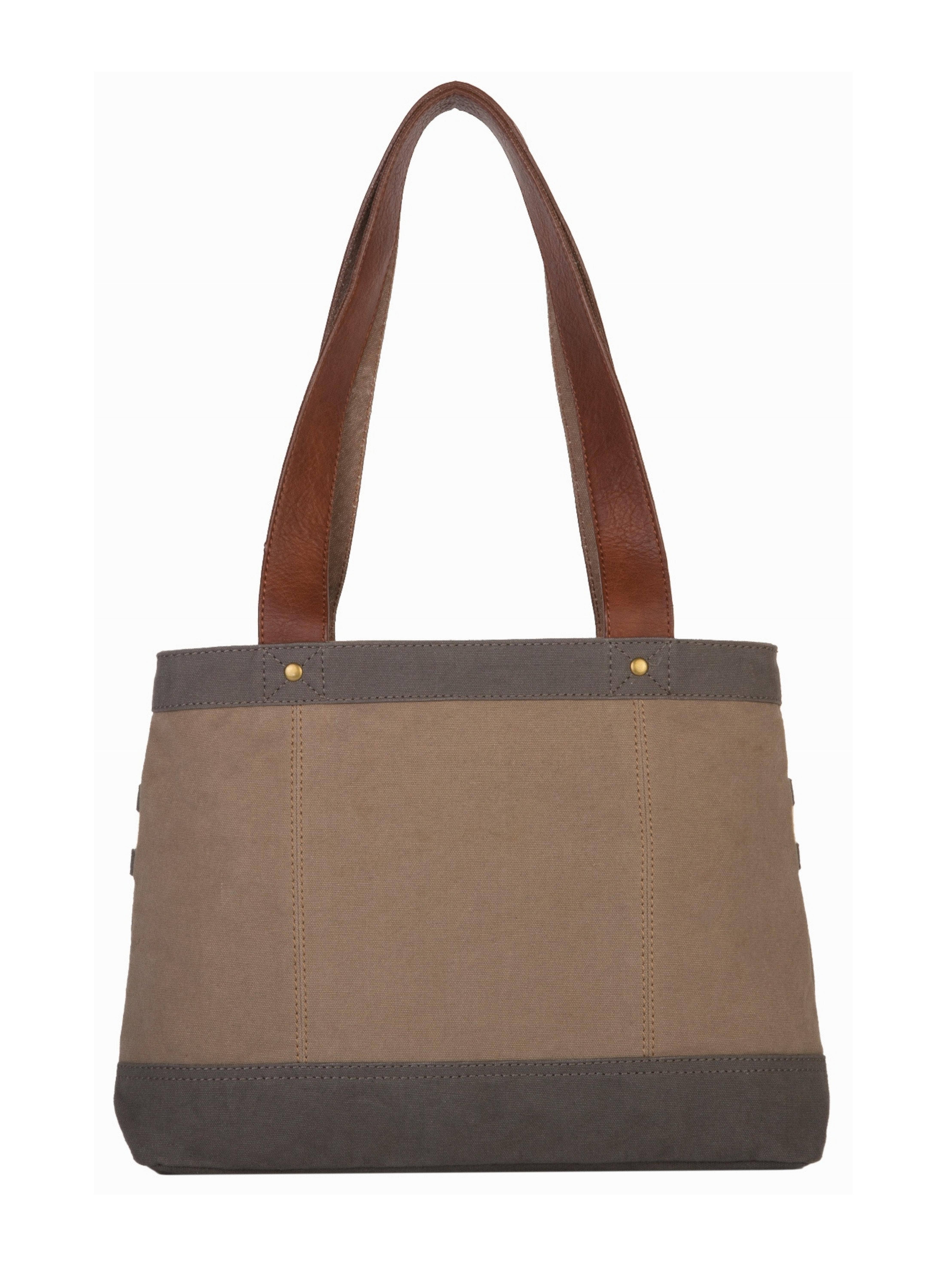 Mona B. – Engroshandel Skuldertaske – til kvinder – Rowen Oakley gencyklet lærredskollektion, MD-59011