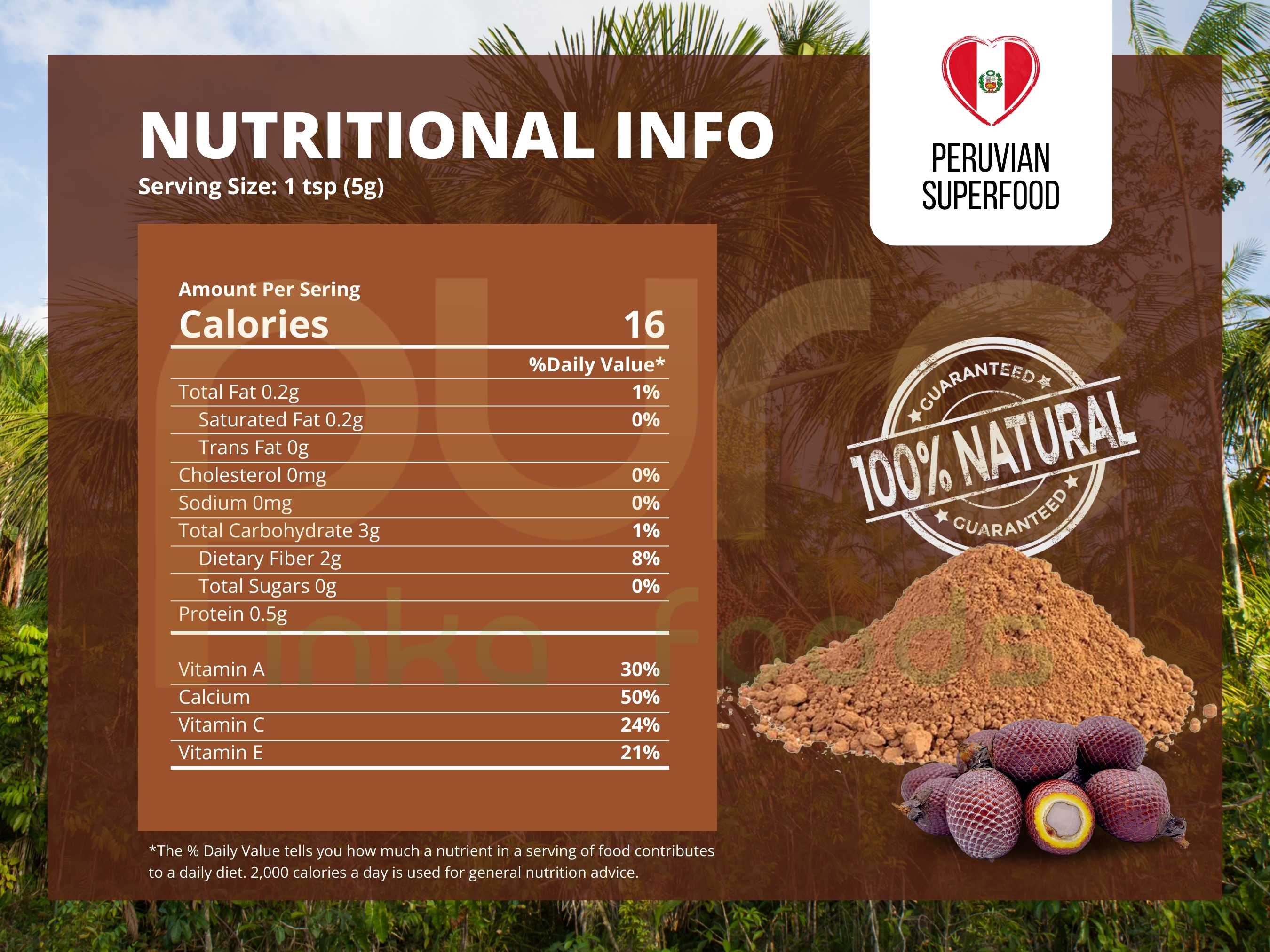 Pure Inka Foods - Vendita all'ingrosso Proteine/superfood in polvere - Polvere di Frutta di Aguaje | Frutto Curvy | Buriti all'Ingrosso4