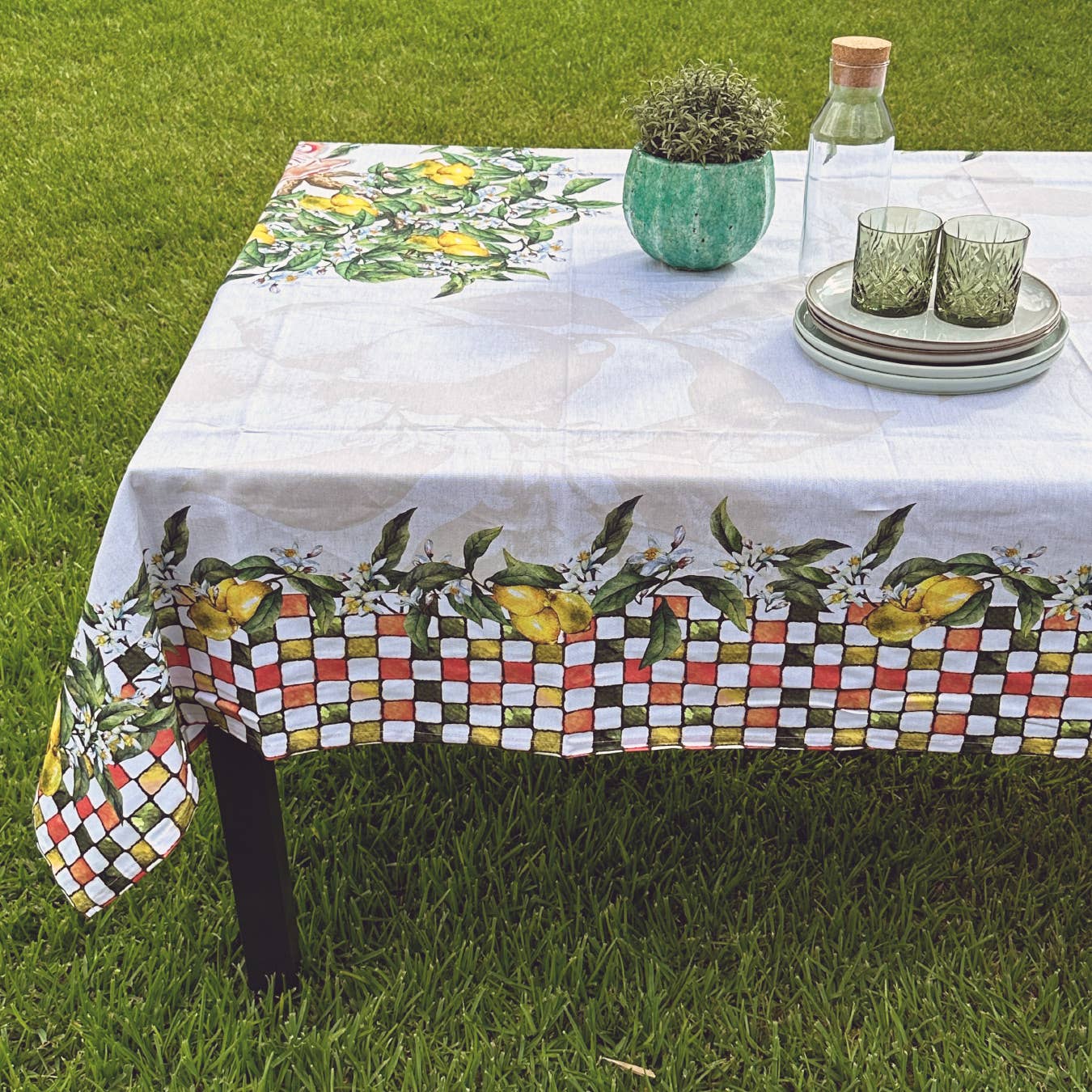 Olivia Home – Toalha de mesa por atacado – Toalha de mesa Lemon 160 x 250 cm2
