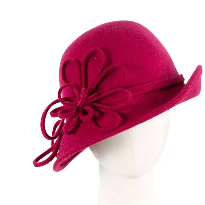 Max Alexander by Cupids Millinery Melbourne - Venta al por mayor Sombrero cloche - Mujer - Sombrero tipo cloche de fieltro de moda invernal de Max Alexander