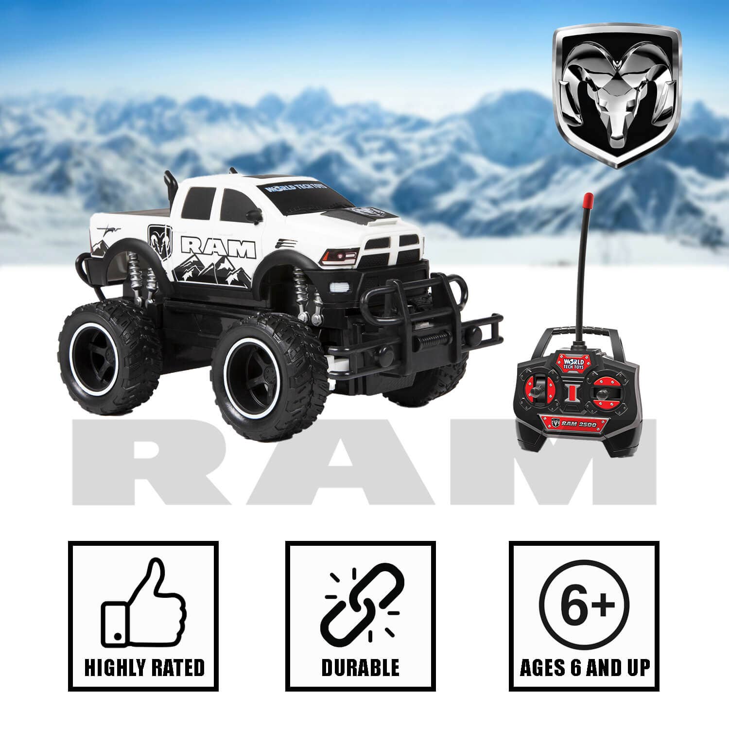 World Tech Toys - Wholesale Electronic Toy - Kids & Baby - 1:24 Remote Control Ram 2500 RTR  Electric RC Monster Truck4
