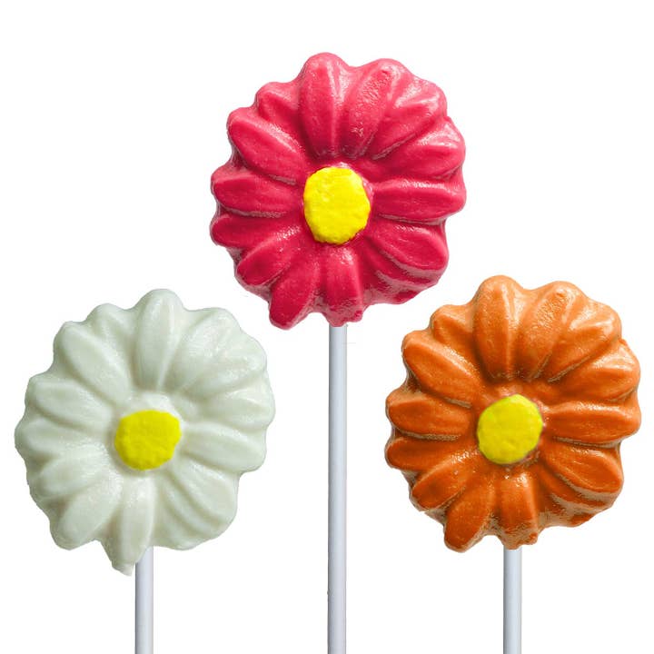 Melville Candy Company - Wholesale Lollipop - Fancy Daisy Lollipops - Assorted
