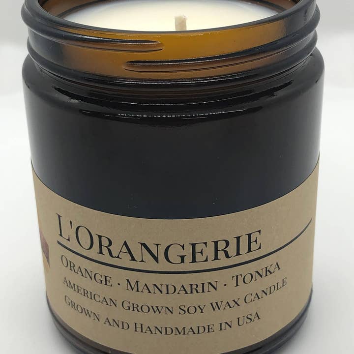 VIAI Beauty - Wholesale Jar/Filled Candle - Scented Soy Wax Candle (8.0 oz) 50-60 Hour Burn Time, Cotton Wick, Amber Glass Jar, Grown and Made in USA -3