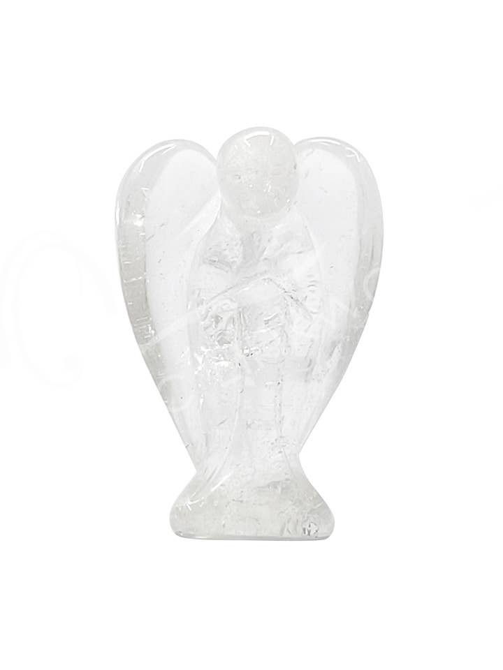 (PC)CARVING - ANGEL CRYSTAL QUARTZ 1.5" for wholesale by Oceanic Linkways Inc