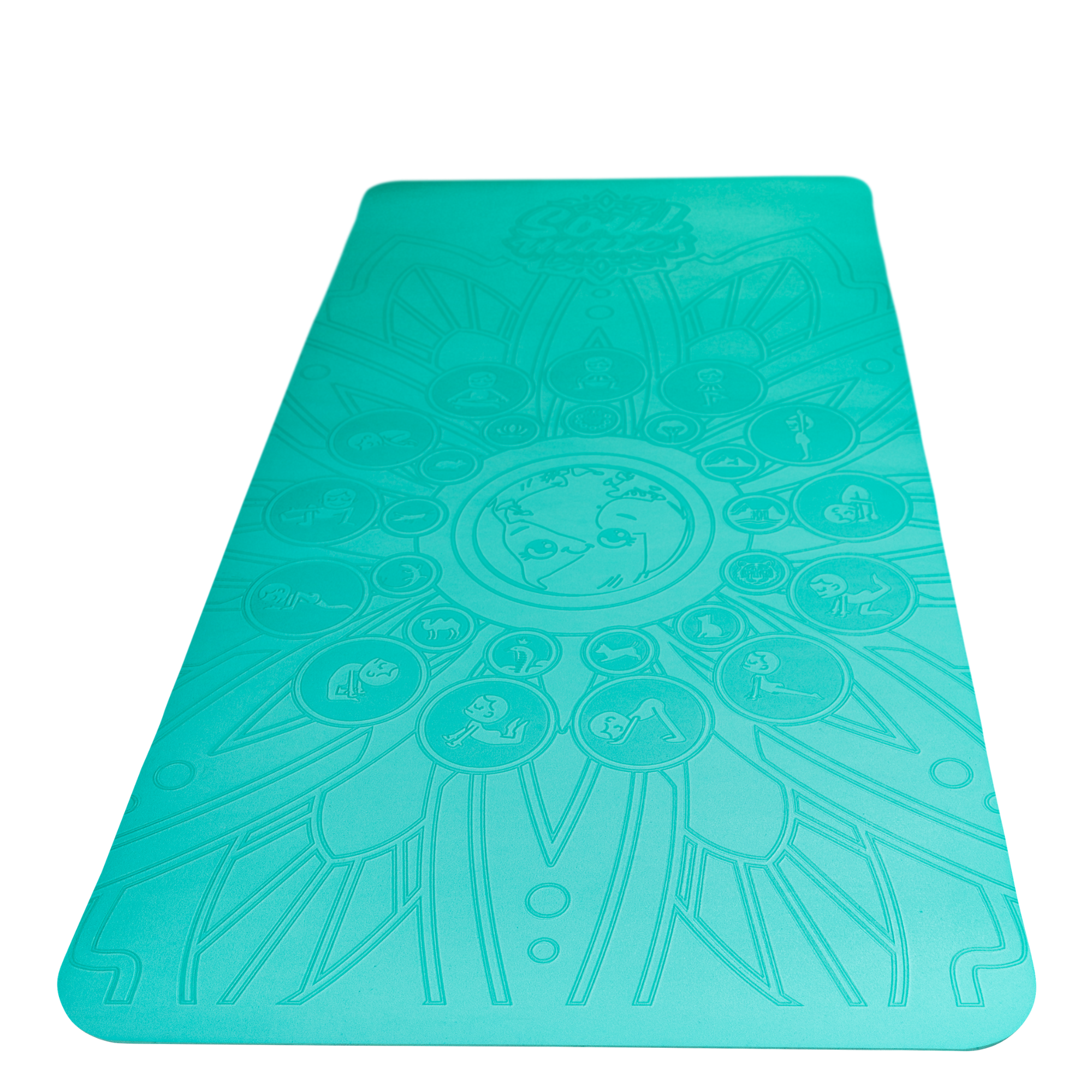 soulmateskidsyoga - Wholesale Yogamat - Kinderen Eco Yogamat - Earth met geperste yogahoudingen6