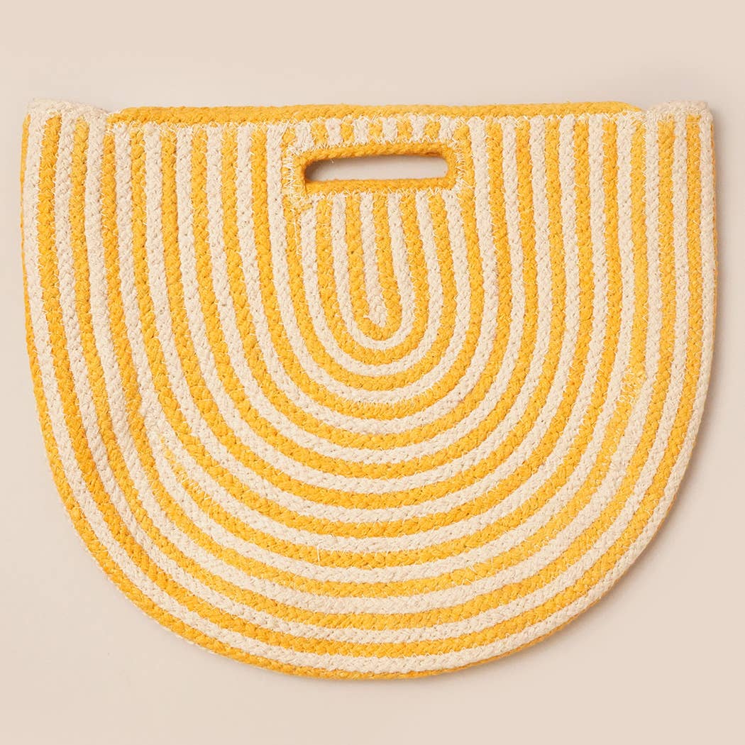 Fashion City - Vente Tote bag – femme - Sac fourre-tout rond rayé arc-en-ciel9