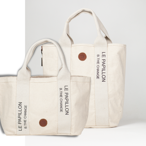 Le Papillon - Venta al por mayor Bolsa de asa- Mujer - Bolso alto LP blanco1