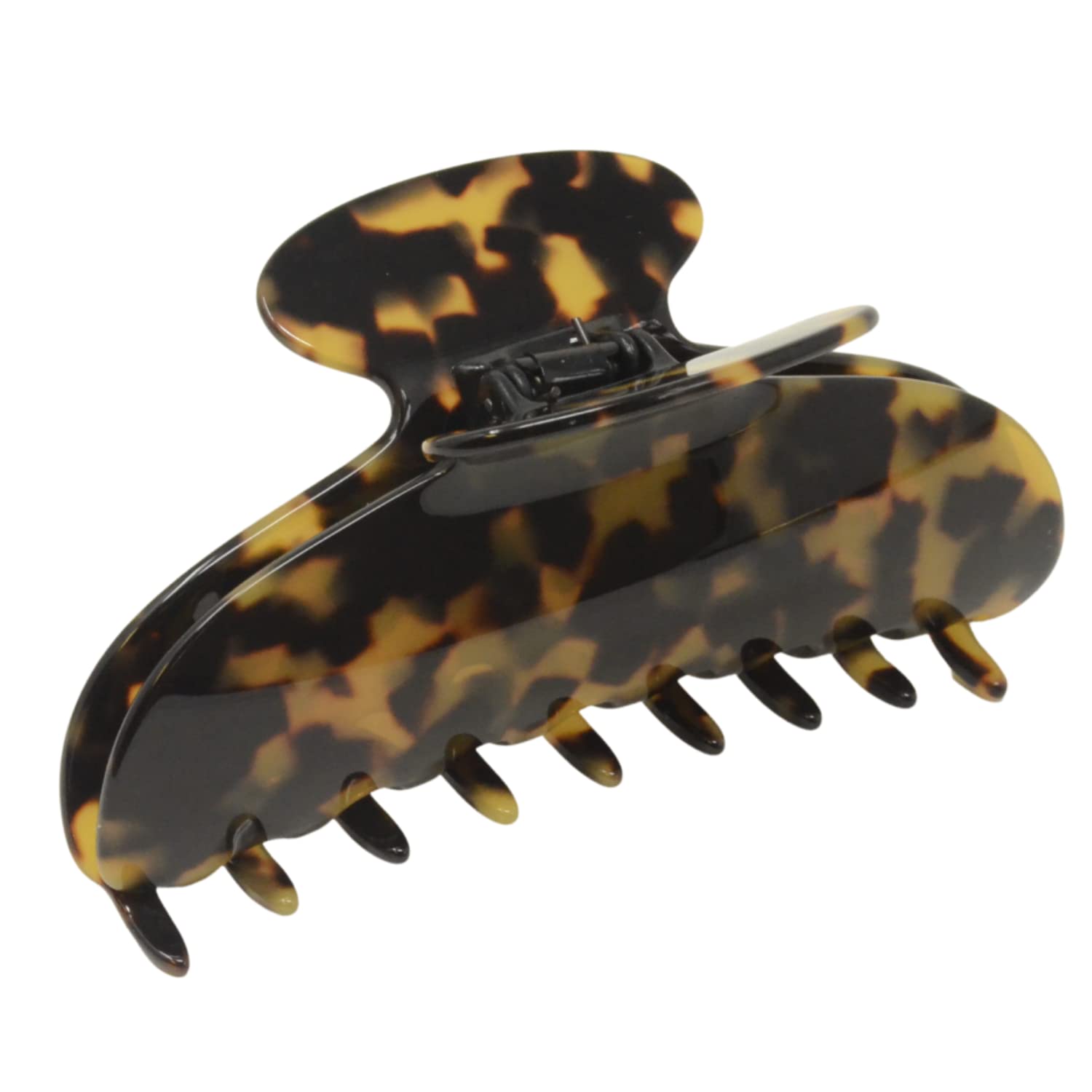 Parcelona - Wholesale Hair Clip - Women's - French Amie Thin Oval Large 4 1/4” Handmade Celluloid Jaw Hair Claw for Women29