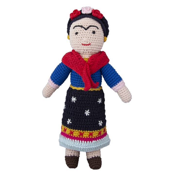 Global Affairs – Großhandel Puppe – Kinder – Gehäkelte Frida Kahlo Puppe