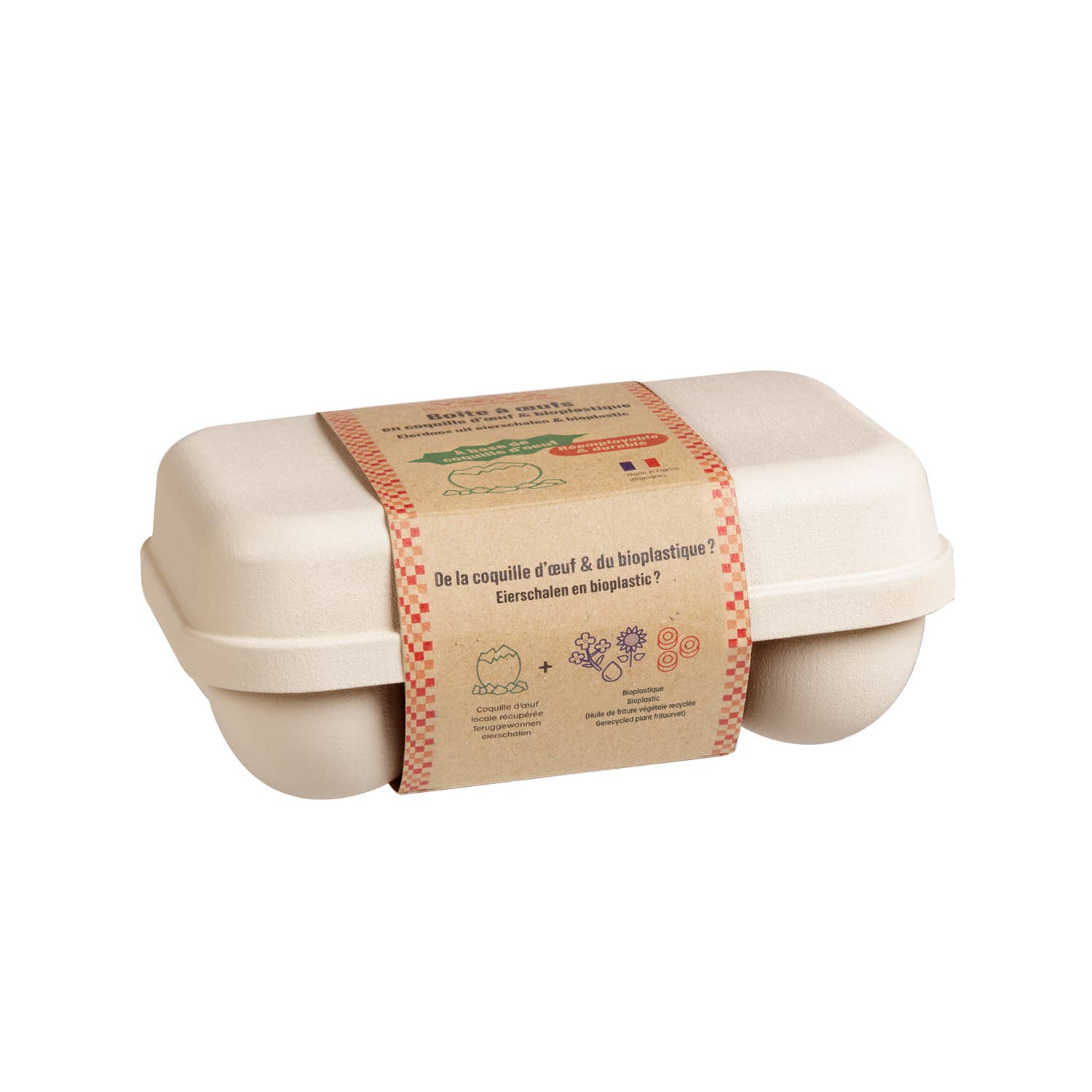 Ecodis - Grand Beau - Venta al por mayor Hueveras - Caja de 6 huevos en cáscara de huevo4