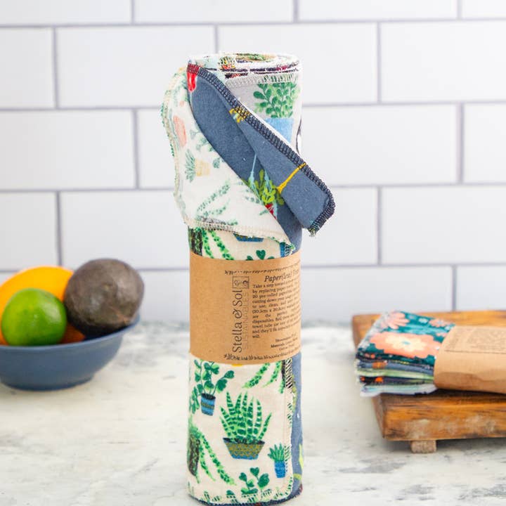 Stella & Sol Sustainables - Wholesale Toiletpapier - 20 wasbare papieren handdoeken voor planten, papieren handdoeken zonder afval2