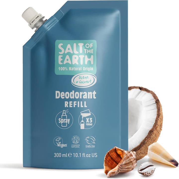 Salt of the Earth Deo Spray Refill Ocean & Coconut 300ml for wholesale by mOrganics Beauty