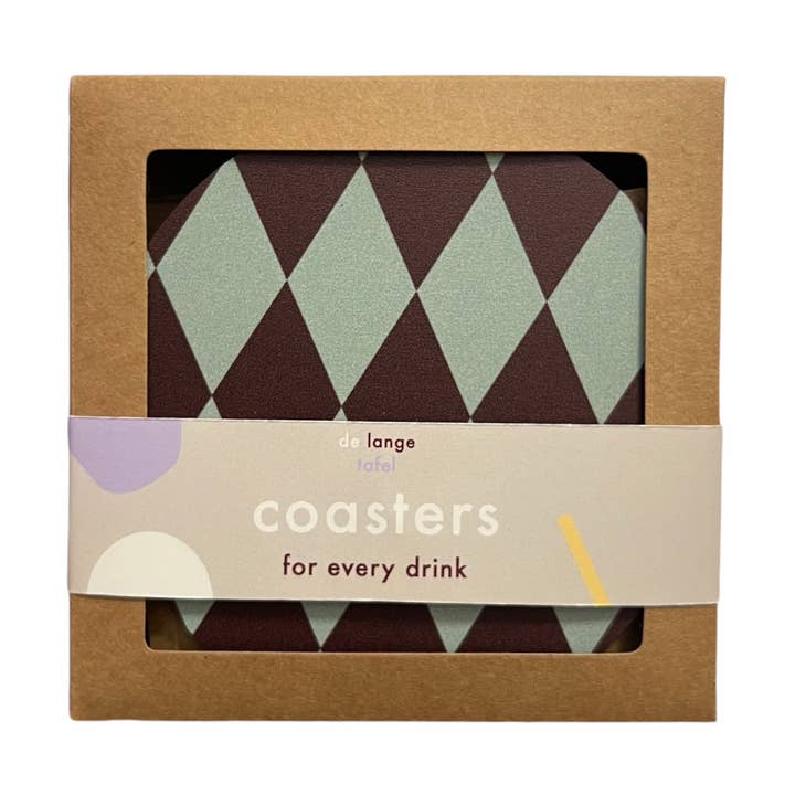 Sottobicchieri diamond · menta/melanzana per la vendita all'ingrosso da parte di De Lange Tafel