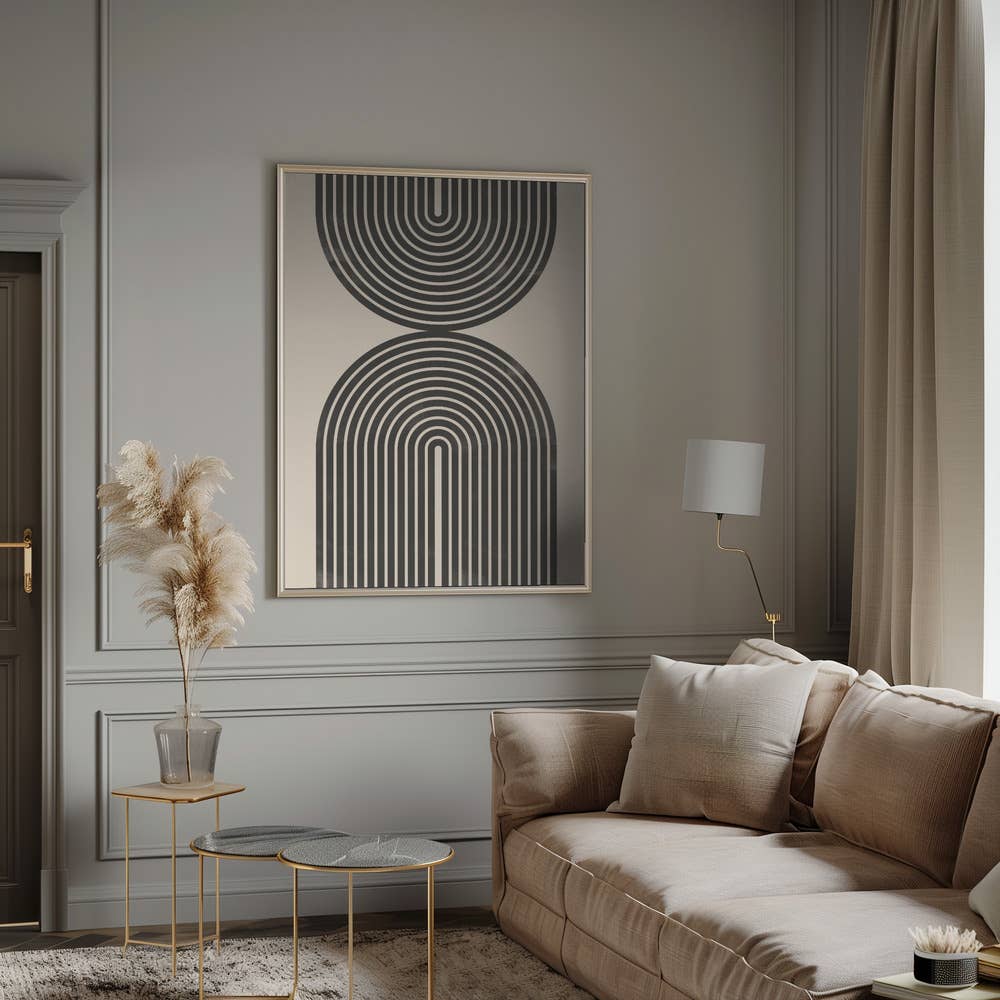 Ready2hangart, Inc. - Wholesale Art Print - "Black Arch Line Art" Wall Art7