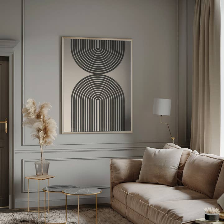 Ready2hangart, Inc. - Wholesale Art Print - "Black Arch Line Art" Wall Art7