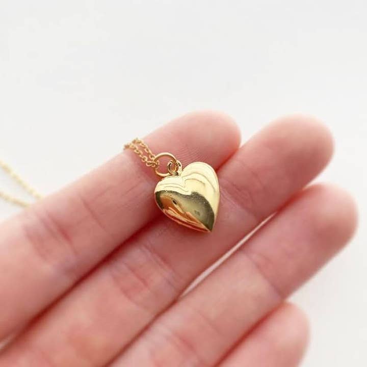 Merelani Designs - Wholesale Locket Necklace - Gold Heart Locket Necklace Worn on Netflix's Firefly Lane3