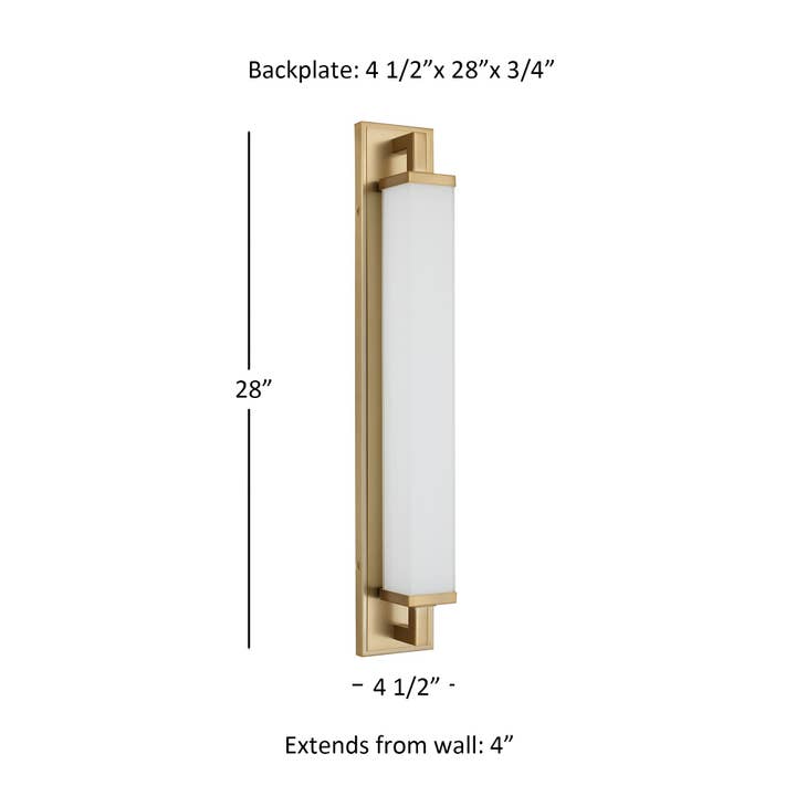 Brio Lighting - Wholesale Chandelier/Hanging Light - Zenith 28" Antique Brass LED Bathroom Vanity Light7