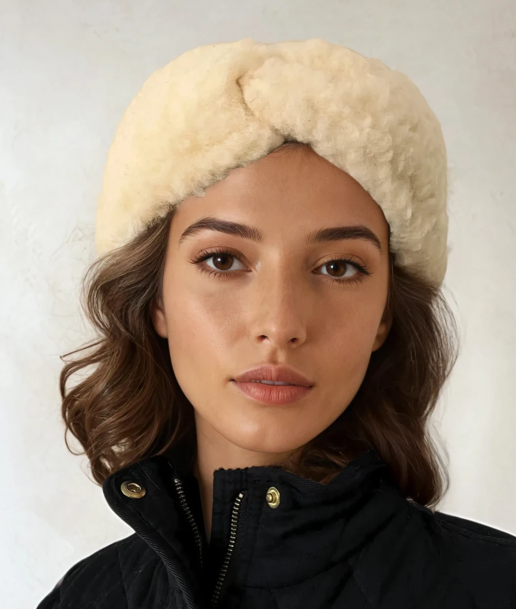 Frost Hats - Wholesale Earwarmers/Ear Muffs - Women's - Natural 100% Sheep Wool Headband, Warm Winter Ear Warmer4