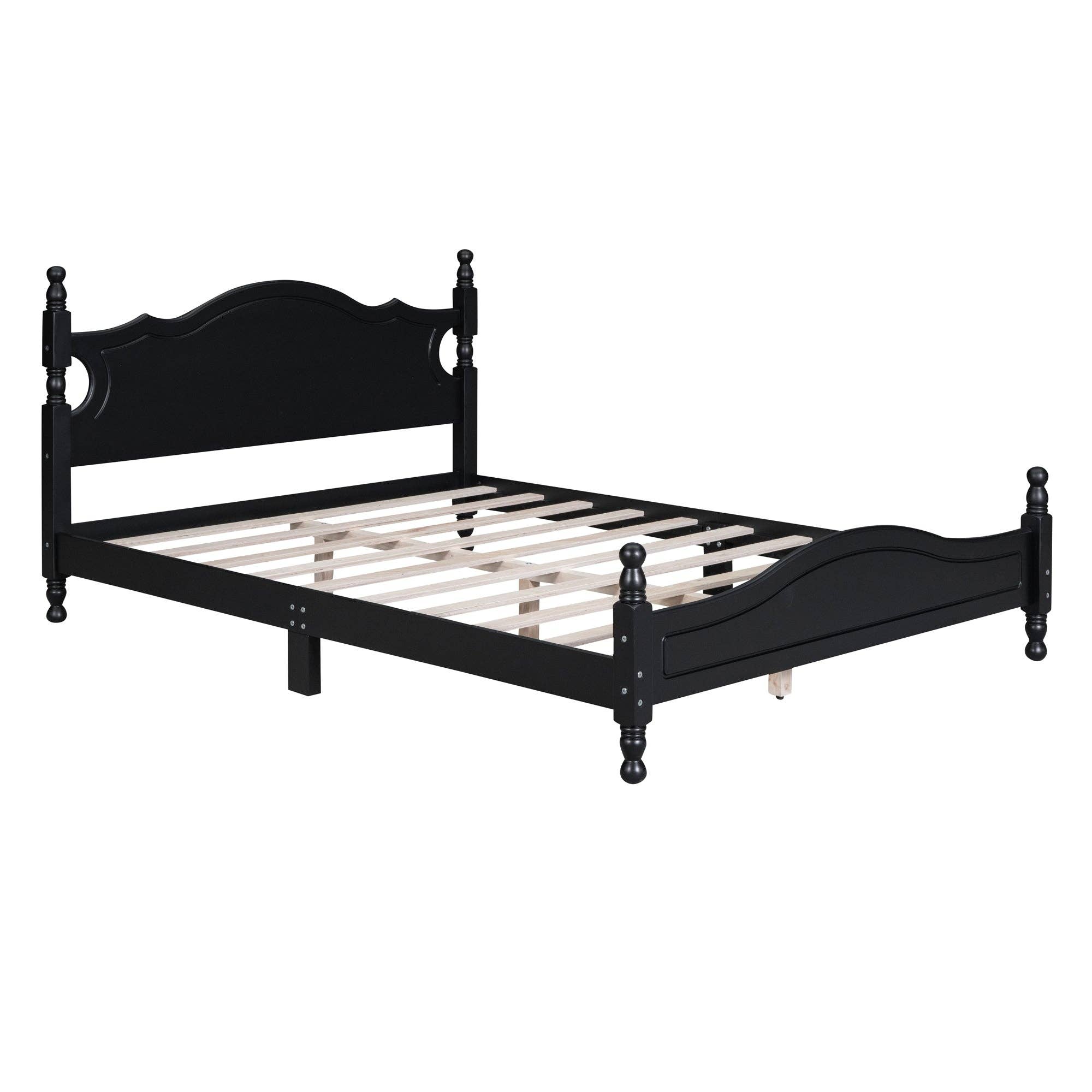 39F Inc. - Wholesale Bed - Queen/Full Size Wood Platform Bed Modern Renaissance style15