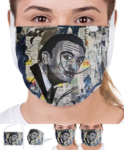 Artedelph - Wholesale Coffee Mug - Black and white Dali mask1