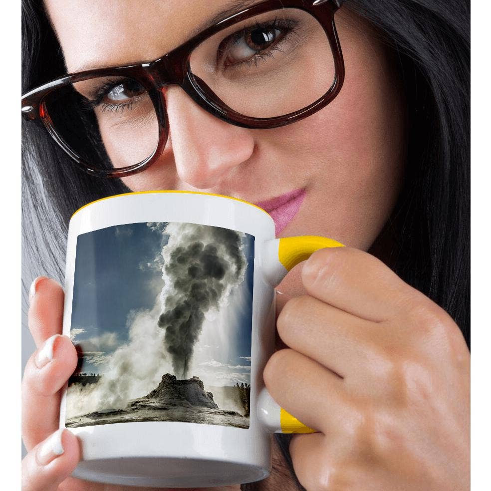 3dRose - Wholesale Coffee Mug - 3dRose, Castle Geyser erupting, Upper Geyser Basin, Yellowstone NP, Wyoming, Mug1