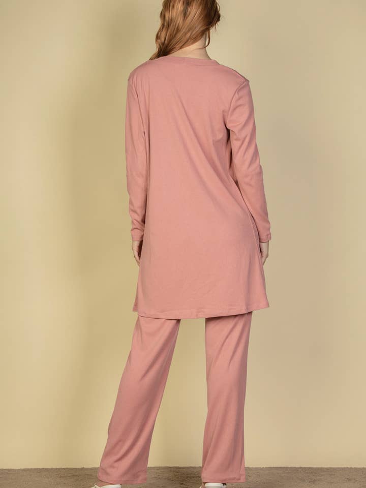 CAPELLA APPAREL - Wholesale Lounge Set - Women's - 3 Pieces Cami Top with Pants and Long Cardigan Set18